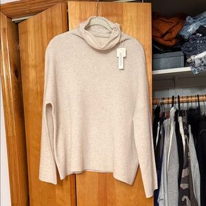 Vince heathered Ivory wool cashmere Sweater Small Oversized